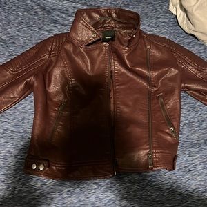 Women’s brown biker jacket